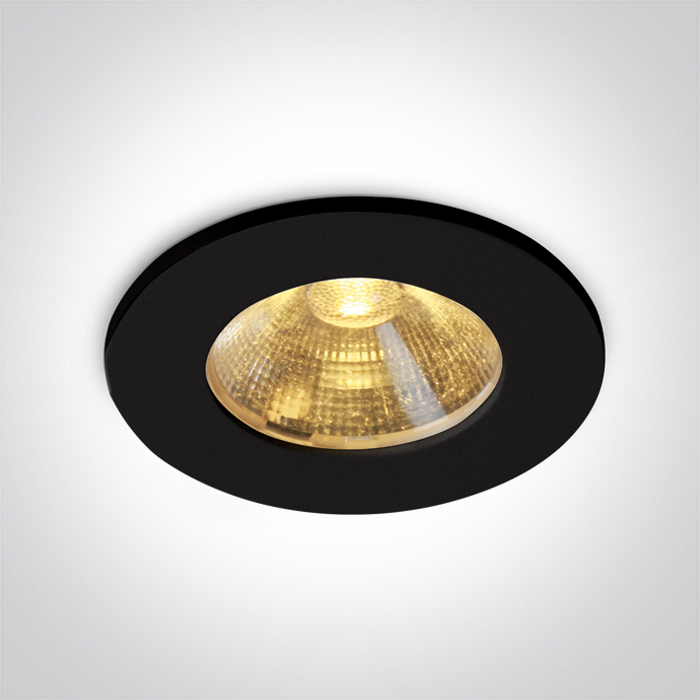 Mini Spot LED Încastrat Negru 3W 3000K IP20 – Dimabil sau